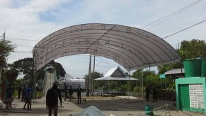 เต็นท์ผ้าใบทรงโค้ง เต็นท์ผ้าใบขนาดใหญ่ อกาเต็นท์ผ้าใบ