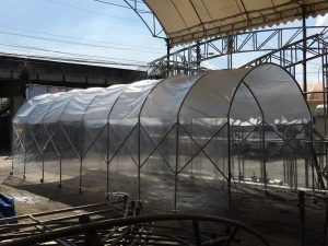 เต็นท์อุโมงค์ เต็นท์ยืดหดได้ อกาเต็นท์ผ้าใบ