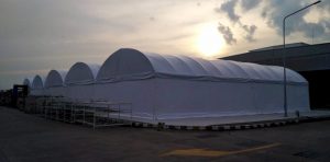 เต็นท์โกดัง เต็นท์คลังสินค้า อกาเต็นท์ผ้าใบ