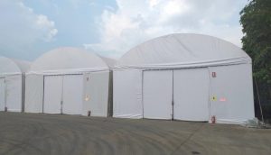 เต็นท์โกดัง เต็นท์คลังสินค้า อกาเต็นท์ผ้าใบ