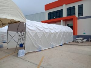 เต็นท์อุโมงค์ เต็นท์ยืดหดได้ อกาเต็นท์ผ้าใบ