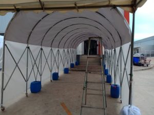 เต็นท์อุโมงค์ เต็นท์ยืดหดได้ อกาเต็นท์ผ้าใบ