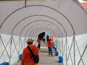 เต็นท์อุโมงค์ เต็นท์ยืดหดได้ อกาเต็นท์ผ้าใบ