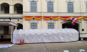 ต็นท์อุโมงค์ เต็นท์ยืดหดได้ อกาเต็นท์ผ้าใบ