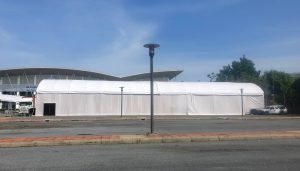 เต็นท์ผ้าใบทรงโค้ง เต็นท์ผ้าใบขนาดใหญ่ อกาเต็นท์ผ้าใบ