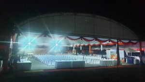 เต็นท์ผ้าใบให้เช่า เต็นท์ผ้าใบทรงโค้ง อกาเต็นท์ผ้าใบ 