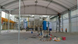 เต็นท์โกดัง เต็นท์คลังสินค้า อกาเต็นท์ผ้าใบ