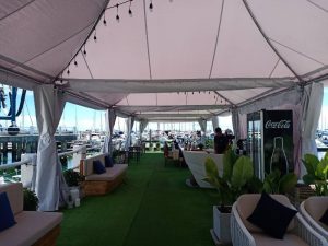 เต็นท์ผ้าใบสั่งทำตามแบบ เต็นท์ผ้าใบทรงฟูจิ