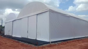 เต็นท์โกดัง เต็นท์คลังสินค้า อกาเต็นท์ผ้าใบ