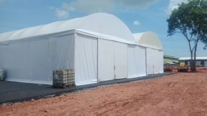 เต็นท์โกดัง เต็นท์คลังสินค้า อกาเต็นท์ผ้าใบ