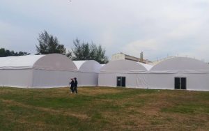 เต็นท์โกดัง เต็นท์คลังสินค้า อกาเต็นท์ผ้าใบ