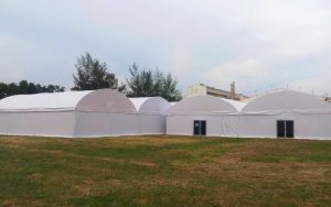 เต็นท์โกดัง เต็นท์คลังสินค้า อกาเต็นท์ผ้าใบ