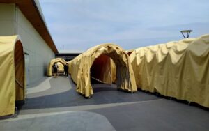 เต็นท์อุโมงค์ เต็นท์ยืดหดได้ อกาเต็นท์ผ้าใบ