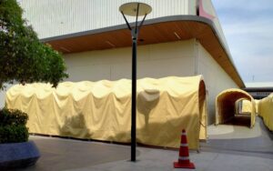 เต็นท์อุโมงค์ เต็นท์ยืดหดได้ อกาเต็นท์ผ้าใบ