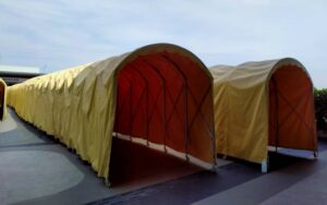 เต็นท์อุโมงค์ เต็นท์ยืดหดได้ อกาเต็นท์ผ้าใบ