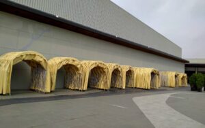 เต็นท์อุโมงค์ เต็นท์ยืดหดได้ อกาเต็นท์ผ้าใบ