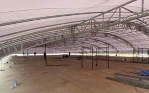 เต็นท์ผ้าใบทรงโค้ง เต็นท์ผ้าใบติดแอร์ อกาเต็นท์ผ้าใบ