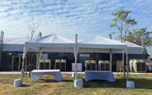 เต็นท์ผ้าใบทรงโค้ง เต็นท์ผ้าใบติดแอร์ อกาเต็นท์ผ้าใบ