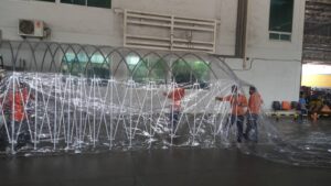 เต็นท์อุโมงค์ เต็นท์ยืดหดได้ อกาเต็นท์ผ้าใบ