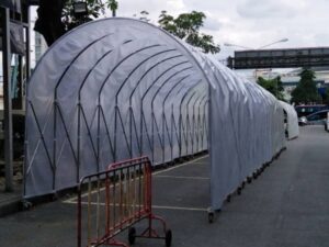 เต็นท์อุโมงค์ เต็นท์ยืดหดได้ อกาเต็นท์ผ้าใบ