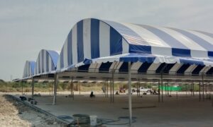 เต็นท์ผ้าใบทรงโค้ง เต็นท์ผ้าใบขนาดใหญ่ อกาเต็นท์ผ้าใบ